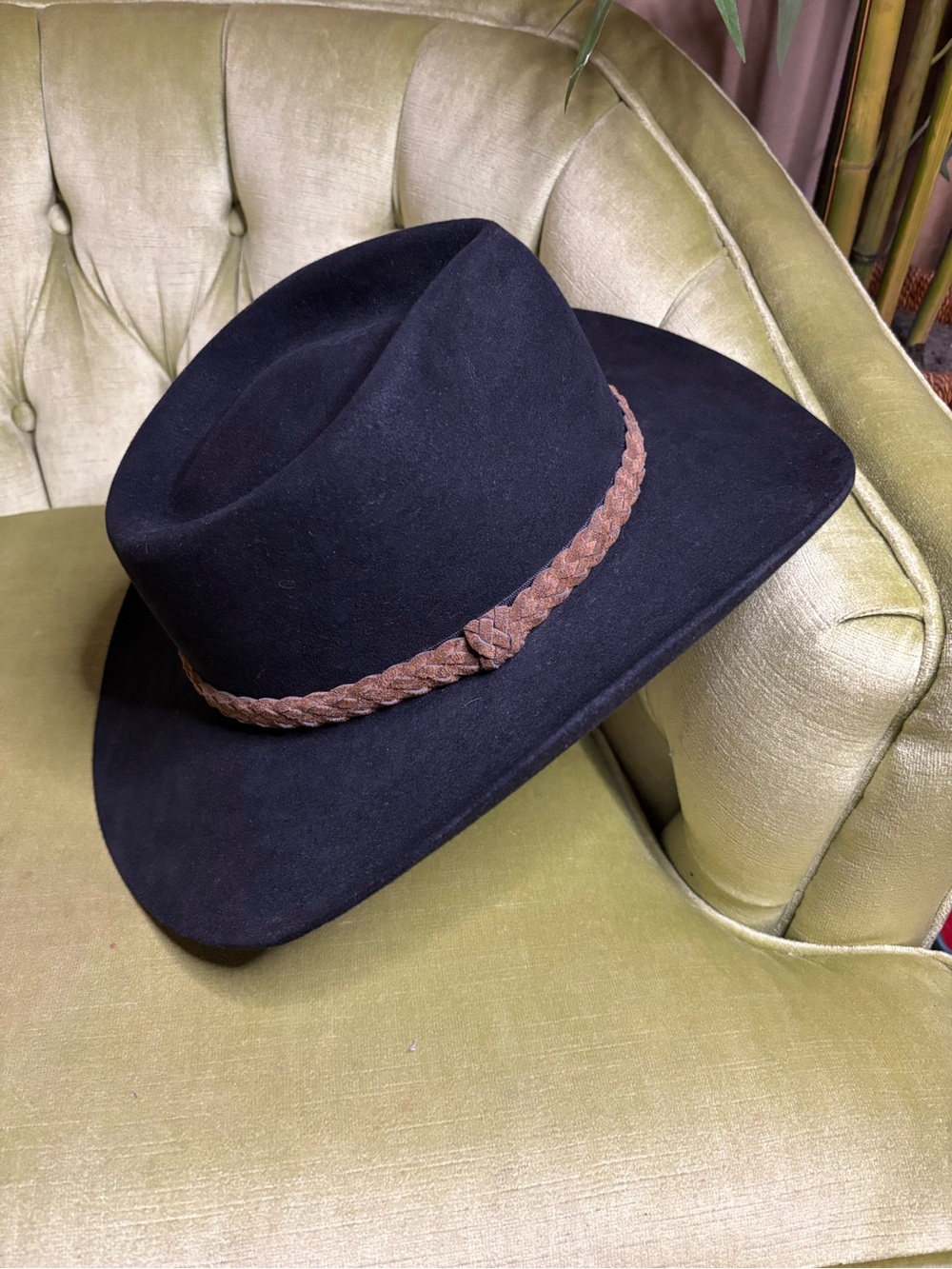 Akubra Snowy River Pure Felt Hat Wester Cowboy Australian Size AU 58 US 7 1/4